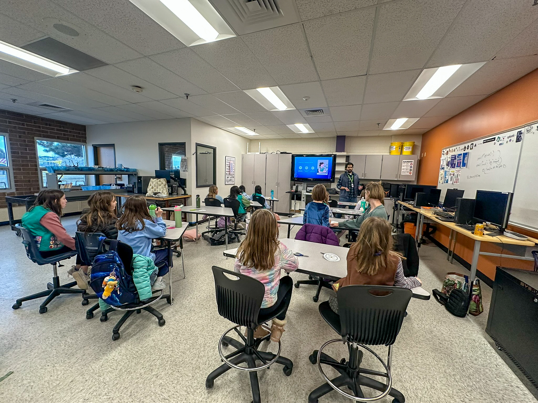 Students doing hands-on activities